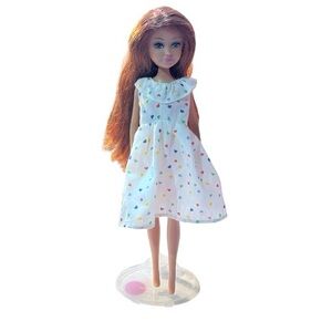Zuru Sparkle Girl Red Head Restyled Restored Doll Heart Dress
